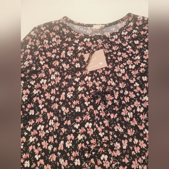 Girls Heart and Bows Long Sleeve Tops - Picture 4 of 6